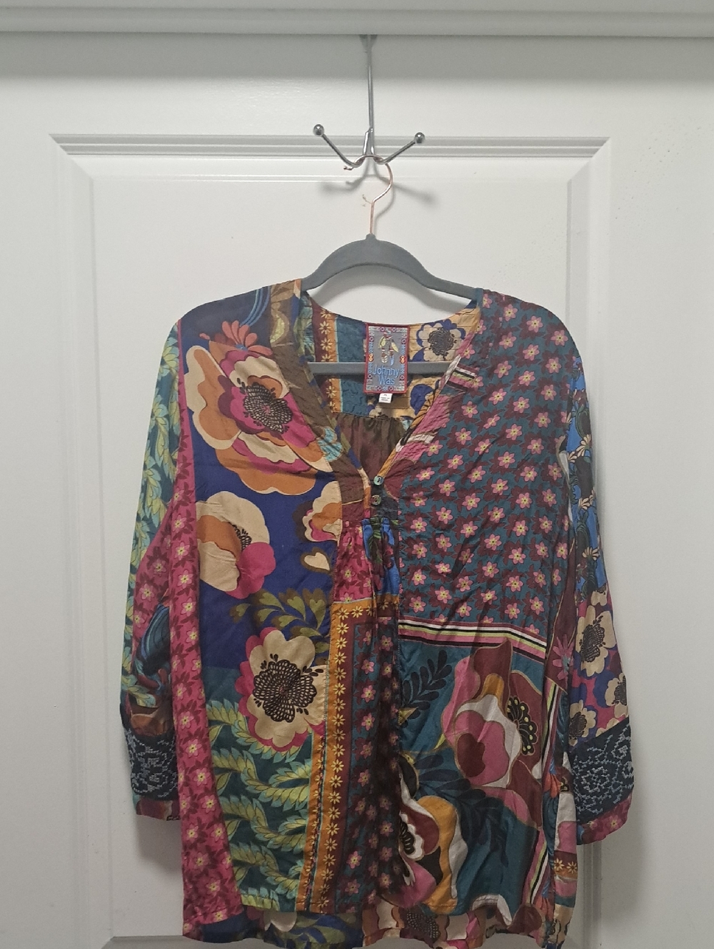 Johnny Was Petite Promisino Robi Silk Blouse